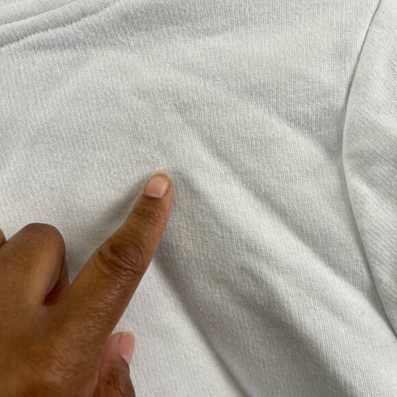 Dickies Raw Hem Crop Top Hoodie Sweatshirt Center Logo Skater Y2K Women's Medium - Picture 7 of 12